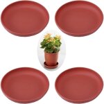 4 pi�ces soucoupe pour pot de fleurs, plastique pot de fleur plante plateaux � drainage, dessous de pot ...