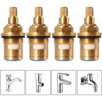 4 pices tete a disques ceramique, cartouche de rechange pour robinet  chaud et froid, cartouches cramique ...