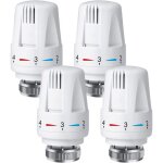 4 pi�ces tete thermostatique radiateur, t�te de vanne de radiateur, robinet thermostatique radiateur, ...