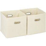 4 x boîte de rangement, panier d'étagère sans couvercle, caisse pliante avec poignées, boîte pliable, ... 4 x boîte de rangement, panier d'étagère sans couvercle, caisse pliante avec poignées, boîte pliable, ...