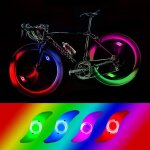 4 x led lumi�re roue v�lo, lumi�re led �tanche velo roue avec 3 modes de clignotement lampe led roue ...