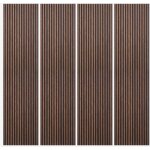 4 x panneaux insonorisants en bois 3d pour intrieurs 240x60cm kover - so