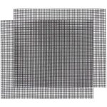 40 30cm grille barbecue decoupable, 2pc tapis de cuisson rutilisable grille anti - adhsif pour yaourtires ...