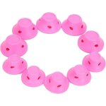 40 bigoudis magiques roses comprenant 20 grands bigoudis en silicone et 20 petits bigoudis en silicone ...