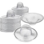 40 pcs heavy duty acier inoxydable slop panier filtre pi�ge, 2. 75  top / 1  maille m�tal �vier passoire, ...