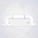40cm blanc barre d'appui wc, barres d'appui de salle de bain avec antidrapante, poigne de acier inox, ...