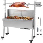 40kg barbecue a charbon tournebroche electrique en acier inox rotissoire four sur pied inoxydable 25w ...