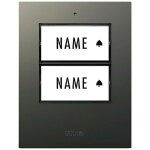 M - e modern - electronics - 41305 sonnette sans fil emetteur �clair�e, avec porte - nom
