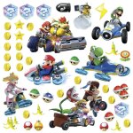 Roommates - 44 stickers mariokart 8 nin 4 planches 25x44cm
