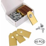 45 lames de couteau en titane pour toutes les tondeuses robotiques husqvarn / automower / yardforce / ...