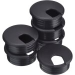 45 mm oeillets de bureau noir oeillet de cordon fil c�ble passe - c�bles de bureau d'ordinateur pc en ...