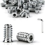 45 pi�ces insert filet� bois m5 x 12 mm �crous � visser insert bois m5 manchons � visser m5 galvanis�s ...