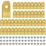 45 pices lames tondeuse en titane, lame robot tondeuse pour husqvarn / automower / yardforce / gardena ...