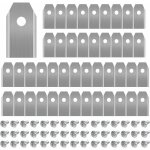 45 x lames de couteau en titane pour toutes les tondeuses robotiques husqvarn / automower / yardforce ...