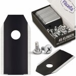 � 45x lame de rechange en carbon pour tous les husqvarna automower / gardena / yardforce - lame robot ...