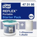 Tork - 473186 reflex? distributeur de serviettes en papier plastique blanc, turquoise 1 pc(s) y756982 ...