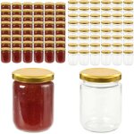 Vidaxl - 48 pcs pots à confiture avec couvercle doré verre 230 ml - pot à confiture - pots à confiture ... Vidaxl - 48 pcs pots à confiture avec couvercle doré verre 230 ml - pot à confiture - pots à confiture ...