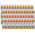 Sika ? lot de 48 mastics silicone 300ml ? neutre pour joints de menuiserie et vitrage ? r�sistant aux ...