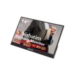 49590 cran plat de pc 35, 6 cm (14') 1920 x 1080 pixels full hd lcd noir - verbatim