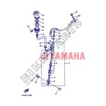 4fu - 25895 - 00 - durite r�servoir liquide de frein arri�re - xtz750 super t�n�r� 1990 - yamaha