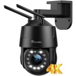 4k 8mp cam�ra surveillance 5x zoom optique ext�rieure, 2, 4 / 5 ghz wifi cam�ra ip d�tection humain / ...