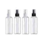 4pcs 100ml flacon vaporisateur, bouteille de voyage vide plastique rutilisables transparent atomiseur ...