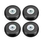 4pcs 50mm roulette valise, bagage valise r�paration roulette charge lourd muette caoutchouc universelle ...