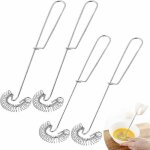 4pcs gp fouet en spirale fouet en spirale fouet en spirale fouet  ressort en acier inoxydable fouet ...