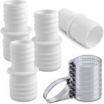 4pcs raccord pour tuyau piscine, raccord de tuyau avec colliers de serrage, 32 mm vers 38 mm adaptateur ...
