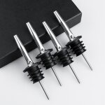 4pcs verseurs de bec de bouteille en acier inoxydable de premium - vin, liqueur, boissons, cocktails, ...