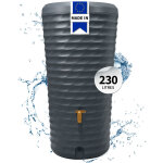 4rain jolie 2 en 1 r�cup�rateur d'eau de pluie 230 l, gris graphite incl. bac de plantation