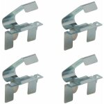 Cyclingcolors - 4x clip de plinthe basse pour meuble de cuisine salle de bain en acier chrom mtal support ...