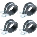 Cyclingcolors - 4x colliers de serrage m�tallique avec insert caoutchouc diam�tre 32mm fixation tube ...