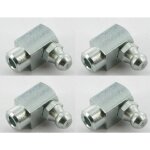 Cyclingcolors - 4x graisseur � frapper m8 angle 90 � embout graissage pompe � graisse manuelle hydraulique ...