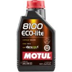 4x huile motul 8100 eco - lite 0w20 bidon de 1l