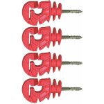 4x isolateur cloture électrique kombi universel rouge à visser dans piquet bois fil corde cordon chevaux ... 4x isolateur cloture électrique kombi universel rouge à visser dans piquet bois fil corde cordon chevaux ...