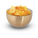 4x saladiers ronds, design moderne, acier inoxydable, salade, bol m�langeur cuisine, h x d : 8, 5 x 15 ...