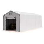 4x10m hangar toolport pvc 850 n, h. 3m avec porte actionn�e par traction