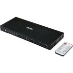 Speaka professional - 4x2 ports switch hdmi avec ports audio 3840 x 2160 mill. pixel noir Speaka professional - 4x2 ports switch hdmi avec ports audio 3840 x 2160 mill. pixel noir
