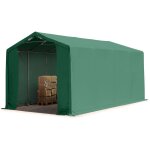 Toolport - 4x8m hangar pvc 850 n, h. 3m avec portes  fermeture eclair