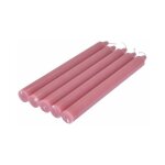 Lot de 5 bougies chandelier 'essentiel ii' 19cm rose