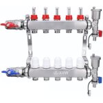 5 circuits de chauffage avec distributeur de circuit de chauffage comprenant des vannes à boisseau sphérique ... 5 circuits de chauffage avec distributeur de circuit de chauffage comprenant des vannes à boisseau sphérique ...