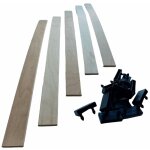 Aob diffusion - 5 lattes bois + embouts - 780x53x8 mm - idéal réparer sommier / bz / clic clac Aob diffusion - 5 lattes bois + embouts - 780x53x8 mm - idéal réparer sommier / bz / clic clac