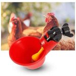 5 pcs en abreuvoir poules, tasses automatiques automatique chicken acier inoxydable eau c�t� horizontal ...