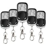 Vurahome - 5 pcs telecommande universelle portail, xu, 433, 92 mhz commande � distance garage sans fil ...