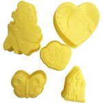 5 petits moules souples modele belle