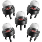 5 pi�ces ampoule amor�age d'essence, ampoule de carburant pompe, bulle d'huile de carburateur, pour stihl ...