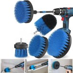 5 pi�ces brosse perceuse nettoyage, brosse visseuse, brosse de forage puissante pour carreaux, cuisine, ...