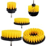 5 pices brosse perceuse, outil de brosse perceuse nettoyage kit, drill brush pour surfaces de salle ...