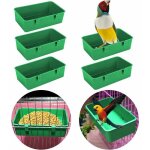 5 pices cage  oiseaux tasse mangeoire support plateau oiseau baignoire bol bassin suspendu bain d'oiseau ...